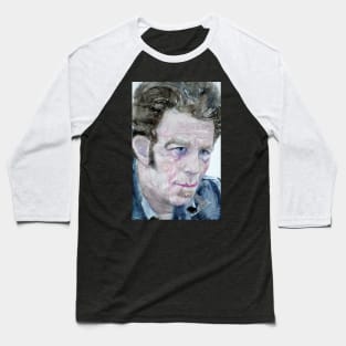 TOM WAITS watercolor portrait .2 Baseball T-Shirt